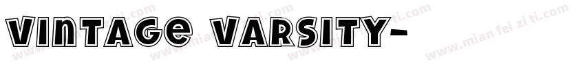 Vintage Varsity字体转换